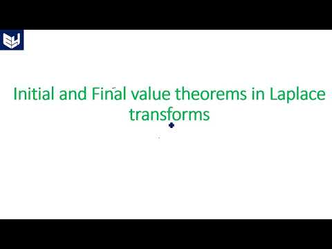 Laplace transform initial and final value theorem | Signals and Systems | Lec - 70