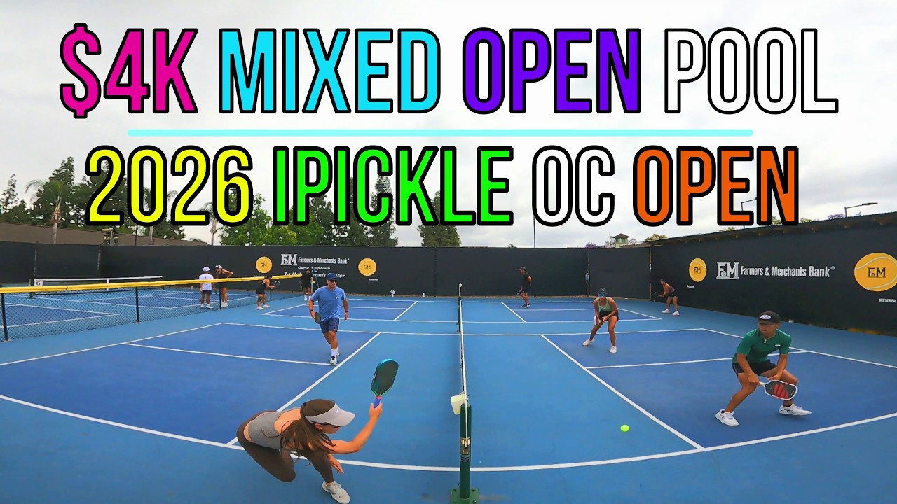 $4K Mixed Open Pool Play | Dawson (6.0)/Tauber (5.3) vs Sah (5.5) / Fossorier (4.9)  iPickle OC Open