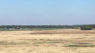 Dutch Hawker Hunter take-off at Twente Airport (18-09-18)