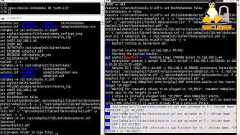 usbsploit.rb 0.4b & Metasploit, USB Auto[run|play]/PDF infection through Meterpreter & files dumping