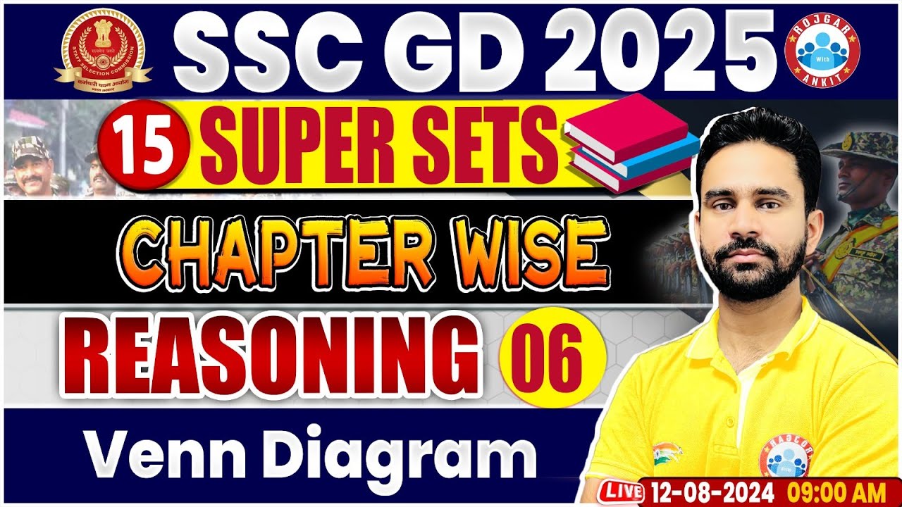 SSC GD 2025 | Venn Diagram Reasoning | SSC GD Reasoning Super Sets | By Rahul Sharma Sir