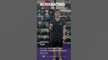 Alternating Band Bicep Curl – How to Perform It Correctly | Trevor Kashey Nutrition