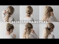 6 60 SECOND HAIRSTYLES ✨ Cute Hairstyles For Long Hair