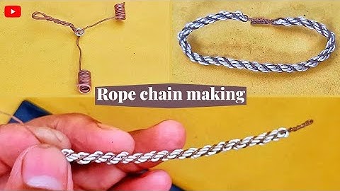 Silver Rope Chain Making | How to Rope Chain is made