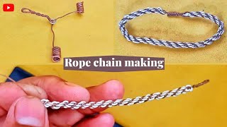Silver Rope Chain Making | How to Rope Chain is made