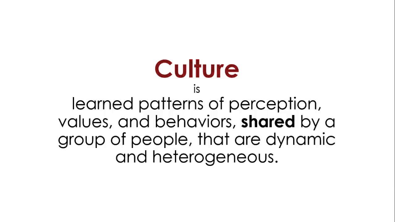 Definition Of Culture YouTube