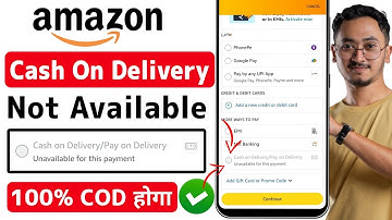 Amazon cash on delivery not available | Amazon cash on delivery kaise kare | pay on delivery issue