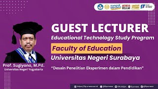 DESAIN PENELITIAN EKSPERIMEN DALAM PENDIDIKAN Prof Sugiyono