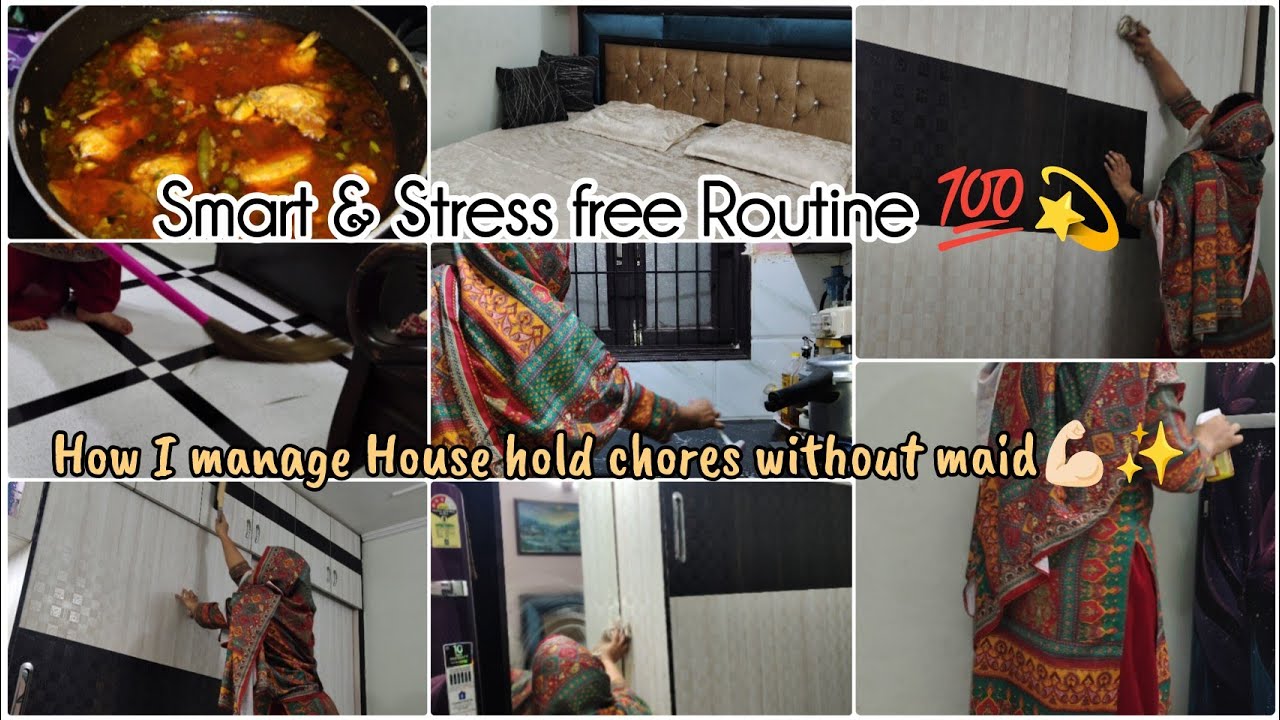 Back to my Routine💫💪🏻| How I Manage Household chores without a Maid ✨– Smart & Stress-Free Routine💯✅