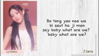 BAEKHO (Feat. Park Jiwon of Fromis_9) 'WHAT ARE WE' LYRICS