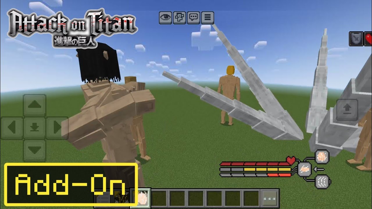 AOT Mod - Attack On Titan Mod for Minecraft Pe - YouTube