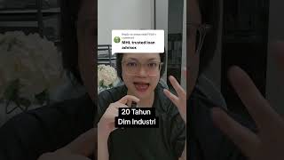 20 Tahun Pengalaman Dalam Bidang Ini