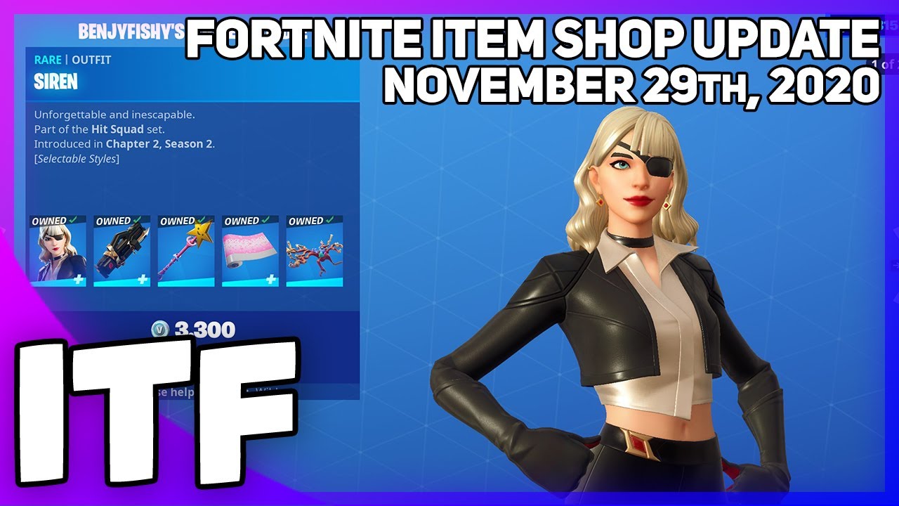 Fortnite Item Shop *NEW* BENJYFISHY'S LOCKER BUNDLE! [November 29th