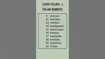 Italian Numbers | Simple way of Learning Italian | Learn Italian Easy Way  #learningitalian