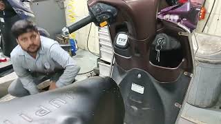 Tvs jupiter 125 not start or self nahin le rahe hai or metre mei triangle a raha hai #problemsolving
