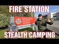 BUSH STEALTH CAMPING NEXT TO FIRE STATION