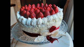 كيكة الفراولة Strawberry cake