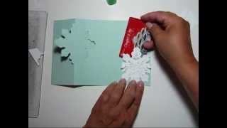 Snow Flake Flip Card