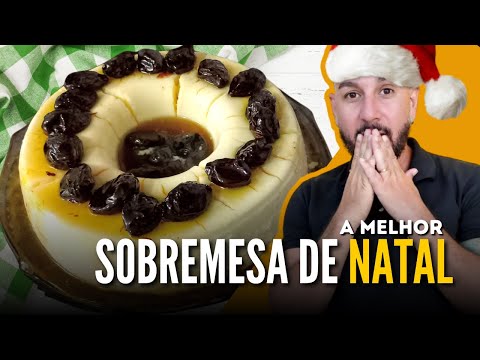 Receita de MANJAR DE COCO com calda de AMEIXA