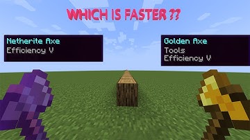 #shorts Efficiency V Golden Axe VS Wodden Axe VS Netherite Axe