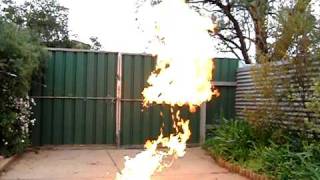 Propane fireball @210 fps