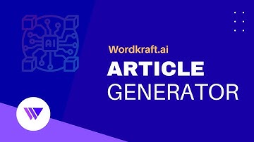 Article Generator - Wordkraft AI