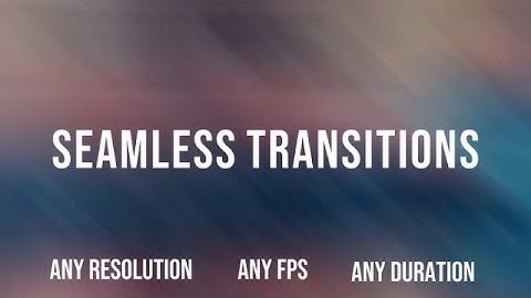 Seamless Transitions DaVinci Resolve Macros