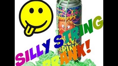 Silly string prank on sister!
