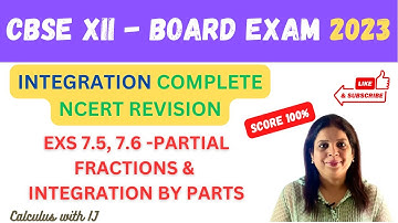 INTEGRATION IMPORTANT QUESTIONS | BY PARTS & PARTIAL FRACTIONS | CLASS 12 MATHS | CBSE BOARDS