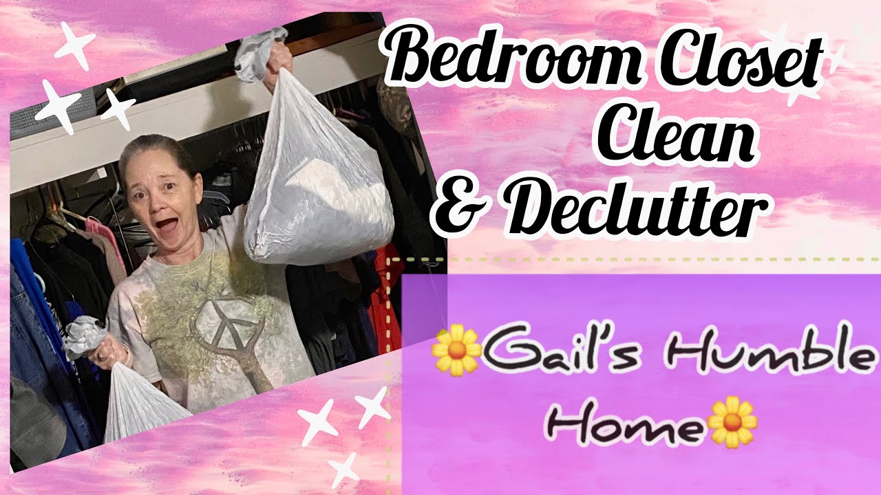 Bedroom Closet Clean & Declutter - YouTube