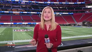Preparation underway at Mercedes Benz Stadium for Super Bowl LIII