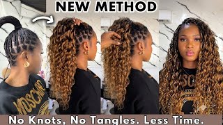 Scared of Miracle Knots! Try THIS New Method / Boho Braids ( No Knots, No Tangles) 