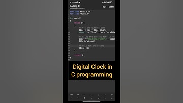 Digital Clock ⏰⌚ in C programming #cprogramming #shorts