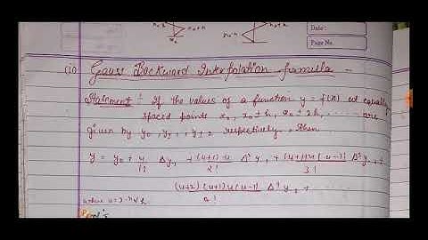 gauss backward interpolation formula