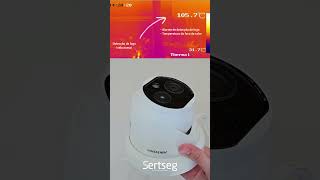 Câmera Térmica DS-2TD1228T-2/QA Hikvision Detecção de Fogo/Incêndio