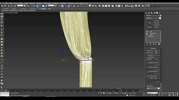 3ds max tutorial - cloth simulation (curtain)