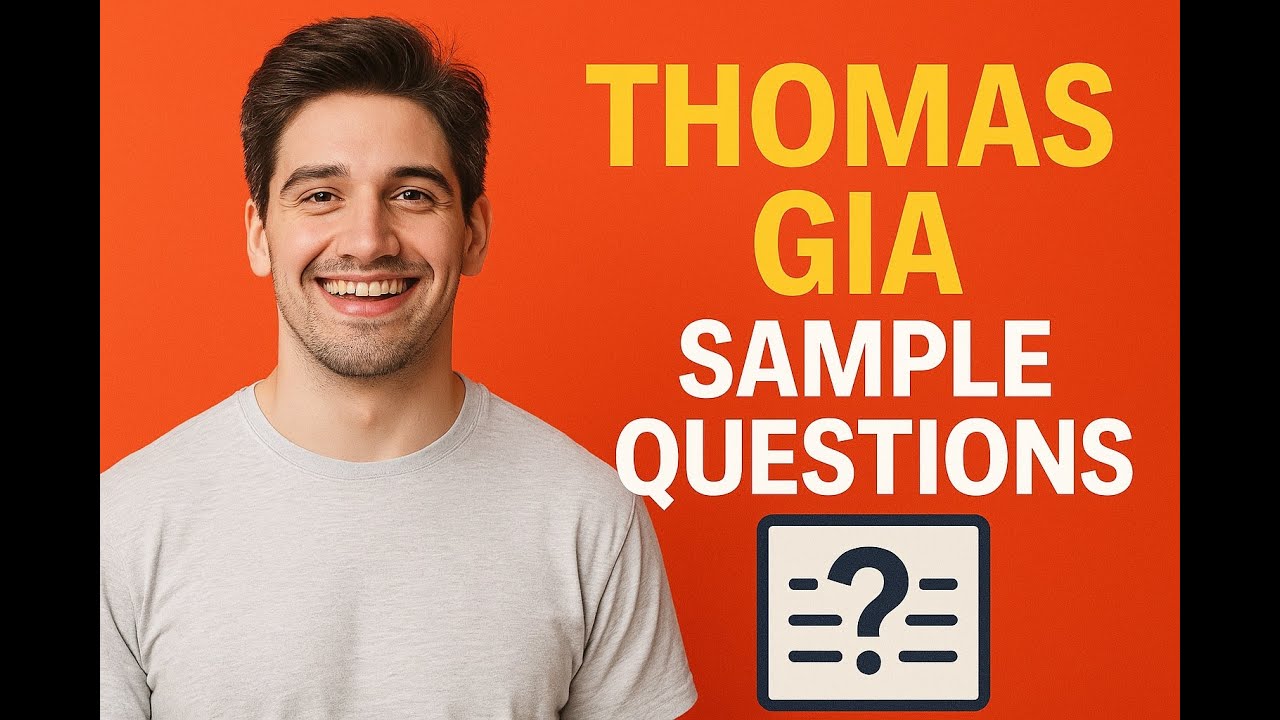 Thomas GIA Sample Questions With Answers - Full Explanation - YouTube