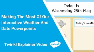 Making The Most Of Our Interactive Weather And Date Powerpoint