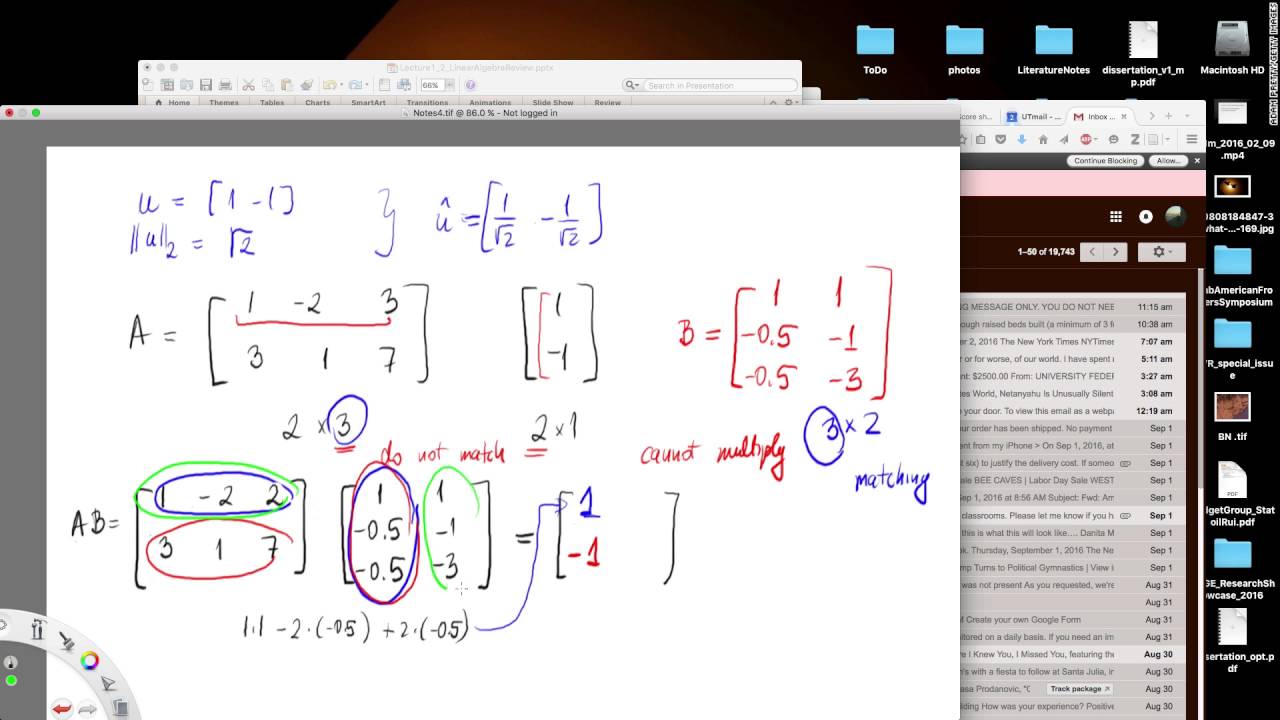 PGE 310 Lecture 1.2 Linear Algebra Matrix Multiplication - YouTube