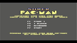 Super Pac-Man 1988 (Commodore 64) Gameplay Profile