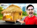 रोड पे चलने वाली अजीबोगरीब झोपड़ी🔥 We Made Magical House Which Runs On Road 100% Working