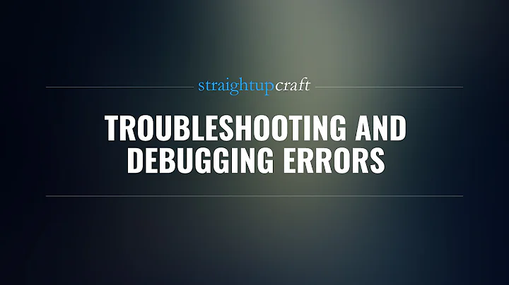 Troubleshooting and debugging errors - PHP