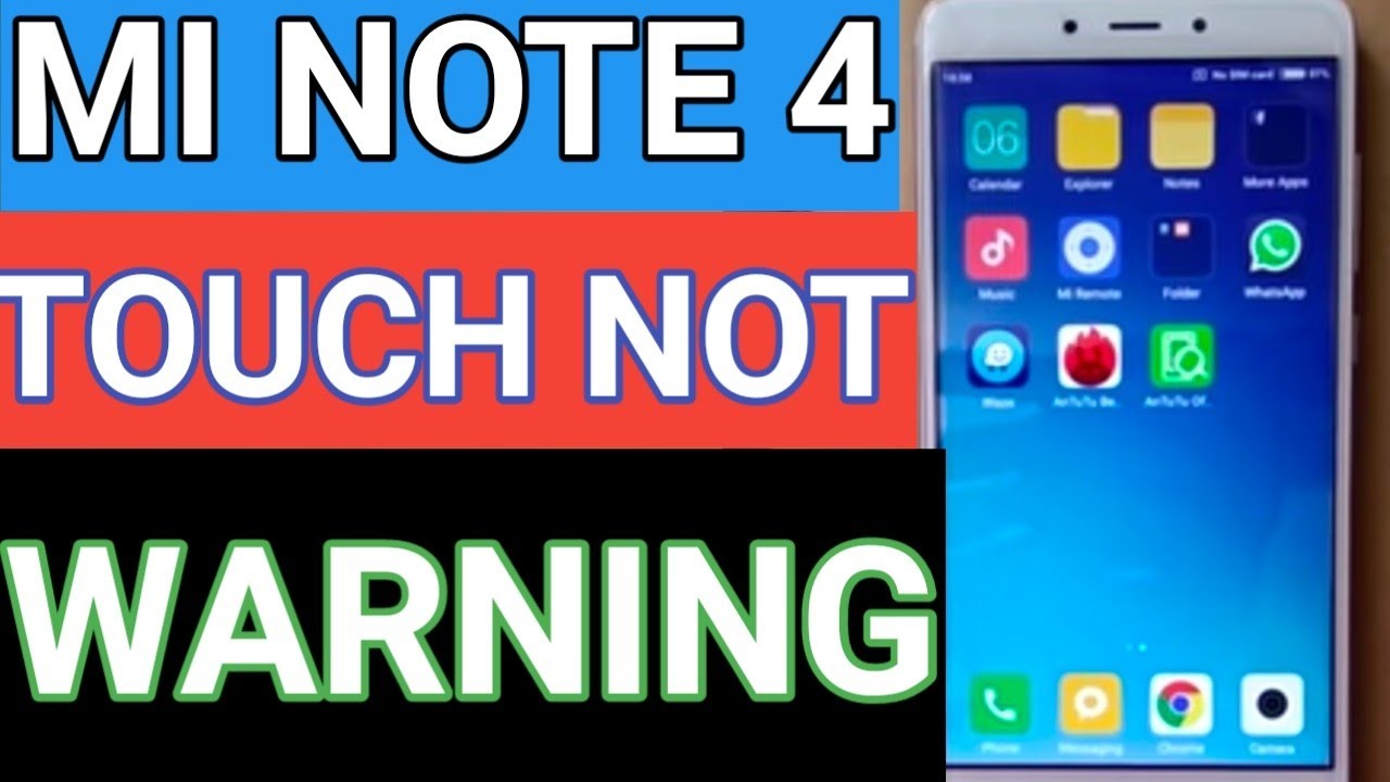How To Mi Note 4 Touch Not Warking Solution||Redmi note4 # ...
