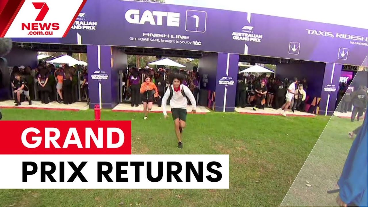 F1 fever hits Melbourne for season opener | 7NEWS