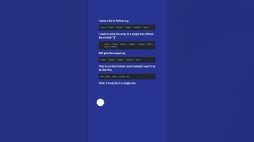 Print list without brackets in a single row #shorts
