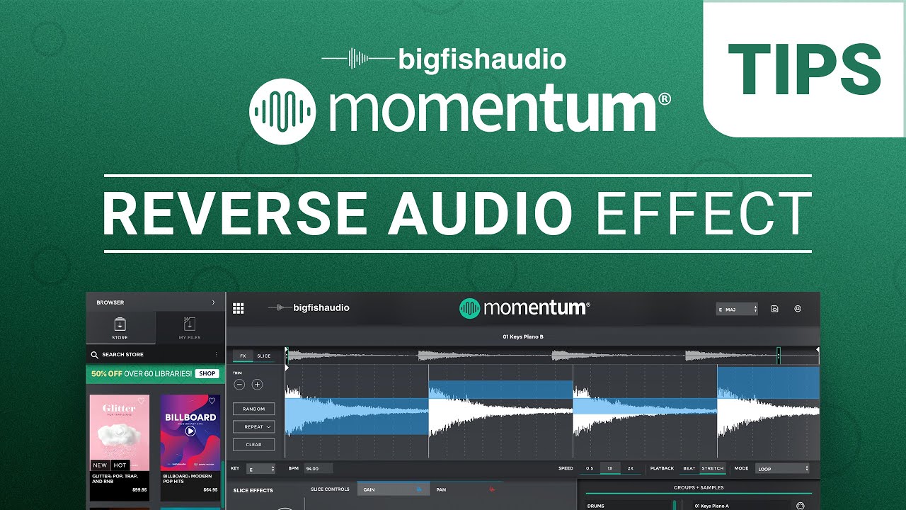 Reverse Audio Effect Momentum Tips YouTube