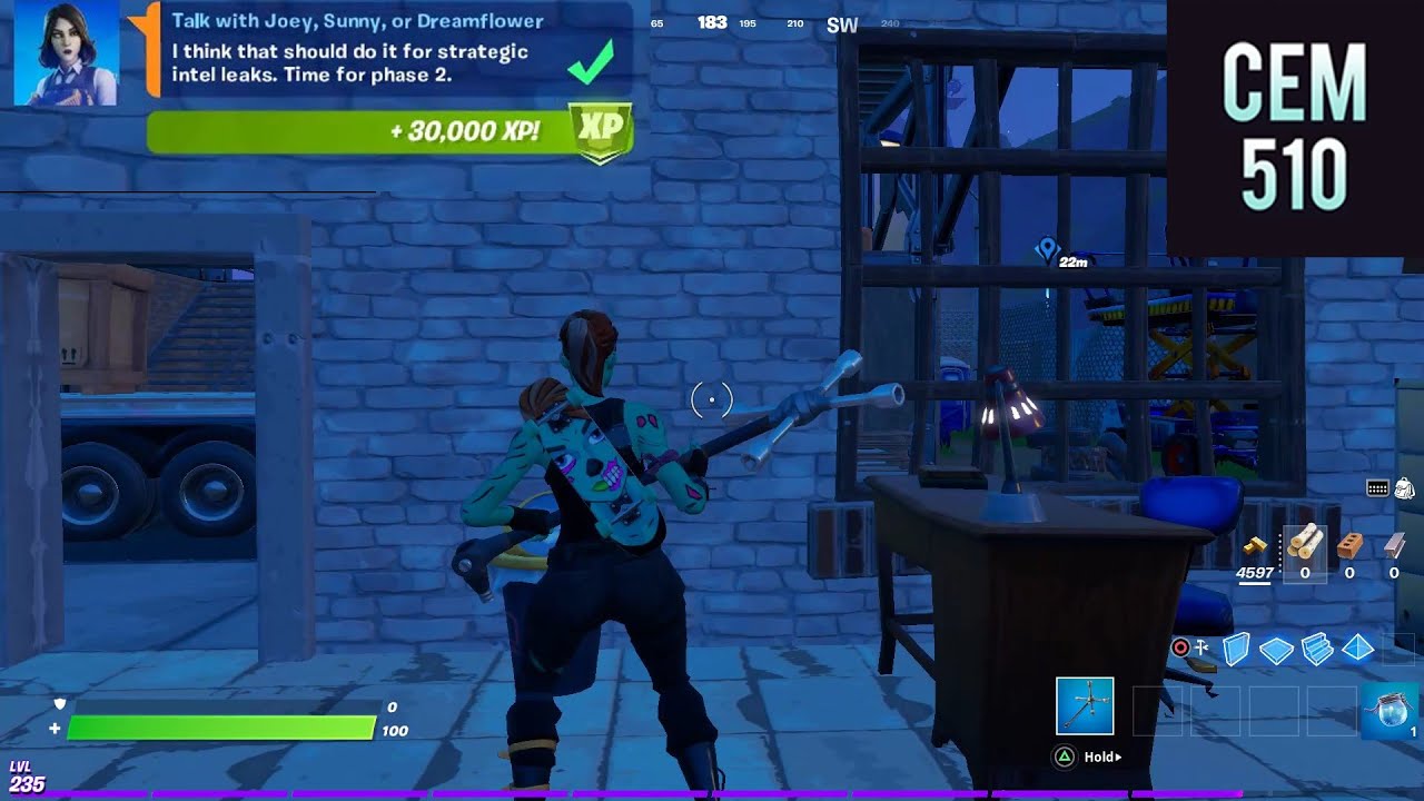 Talk with Joey, Sunny, or Dreamflower Fortnite Season 7 Week 13 Legendary Challenges