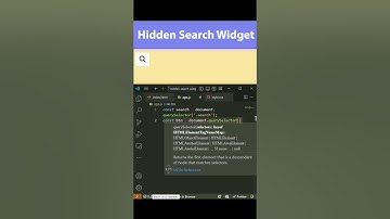 Hidden search widget #javascipt #cssanimation #csstricks  #coading #shorts