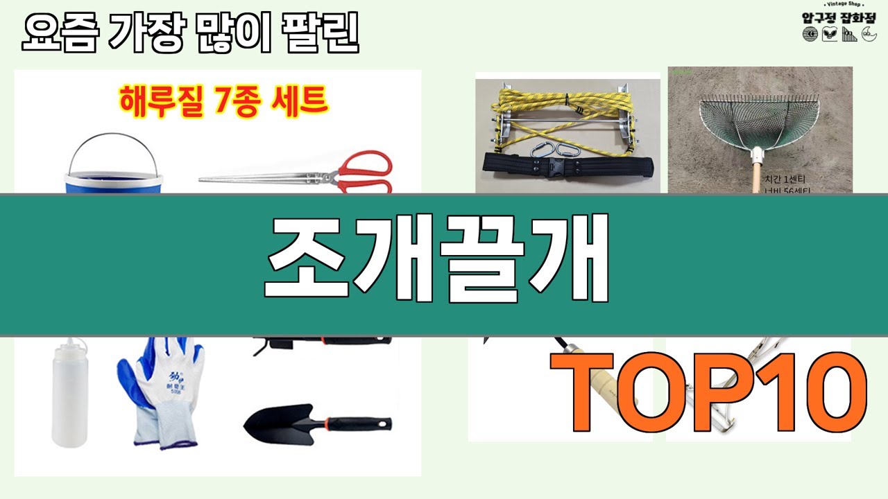 가장 많이 팔린 조개끌개 추천 Top10! - YouTube