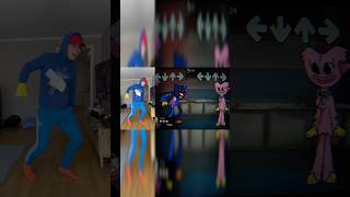 FNF New Huggy Wuggy vs Kissy Missy in real life #fnf #huggywuggy #kissymissy